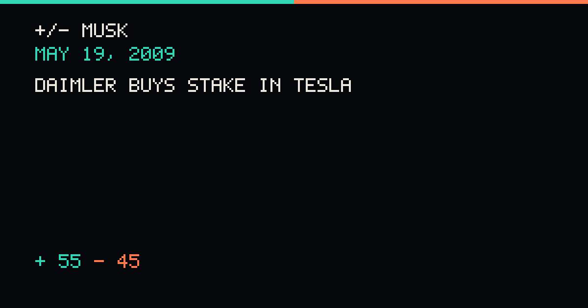 Daimler buys stake in Tesla