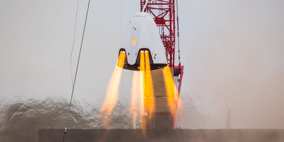 Crew Dragon capsule explodes during ground test