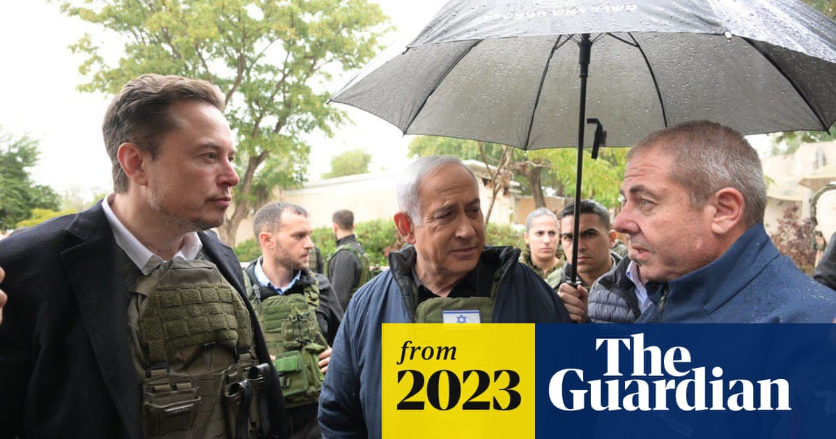 Musk tours attacked kibbutz with Netanyahu in Israel