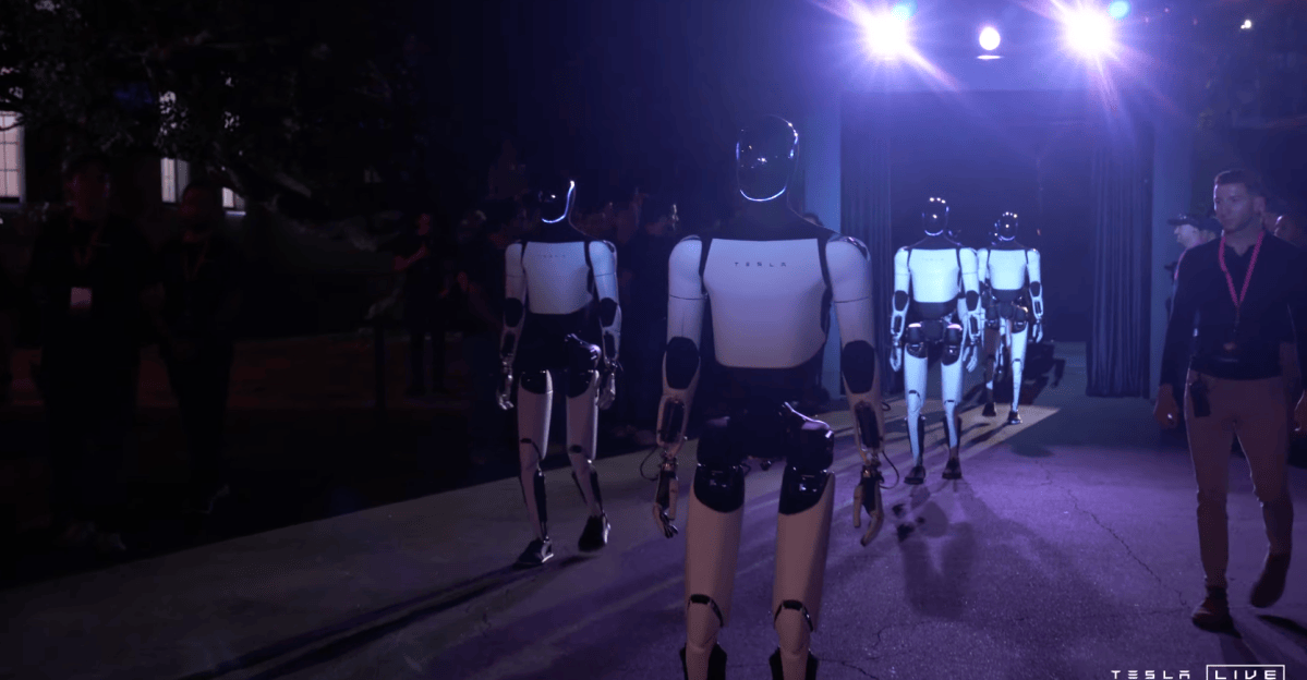 Optimus robots at Tesla event were partly remotely operated